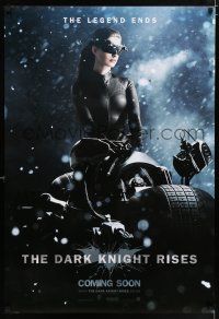 4p115 DARK KNIGHT RISES teaser English 1sh '12 Anne Hathaway as Catwoman, the legend ends!