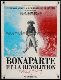 4p180 BONAPARTE ET LA REVOLUTION French 23x30 1972 Abel Gance's classic restored w/new scenes!
