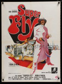 4p188 SUPER FLY French 23x31 '72 great artwork of Ron O'Neal with car & girl!