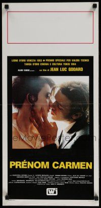 4p514 FIRST NAME: CARMEN Italian locandina '83 Jean-Luc Godard directed, sexy Maruschka Detmers!