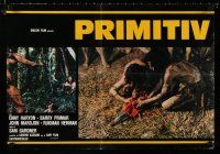 4p493 PRIMITIVES Italian photobusta '78 Primitif, wild Indonesian cannibal horror!