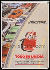 4p216 FERRIS BUELLER'S DAY OFF Spanish '86 c/u of Matthew Broderick in John Hughes teen classic!