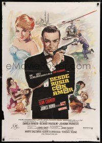 4p217 FROM RUSSIA WITH LOVE Spanish R74 cool Mac Gomez art of Sean Connery as James Bond!