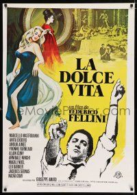 4p229 LA DOLCE VITA Spanish R1990s Federico Fellini, Marcello Mastroianni, sexy Anita Ekberg!