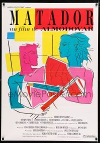 4p235 MATADOR Spanish '86 Pedro Almodovar, Antonio Banderas, cool Berlanga art!