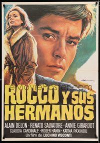 4p245 ROCCO & HIS BROTHERS Spanish R70s Luchino Visconti's Rocco e I Suoi Fratelli, Mac art!