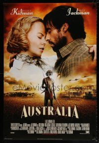 4r055 AUSTRALIA style B int'l DS 1sh '08 Hugh Jackman & Nicole Kidman, aborigine!