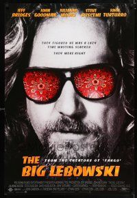 4r002 BIG LEBOWSKI int'l 1sh '98 Coen Brothers, great image of slacker Jeff Bridges in shades!
