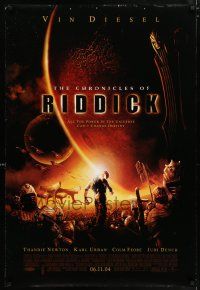 4r154 CHRONICLES OF RIDDICK advance DS 1sh '04 Vin Diesel, Colm Feore, Thandie Newton!