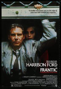 4r278 FRANTIC 1sh '88 directed by Roman Polanski, Harrison Ford & Emmanuelle Seigner!