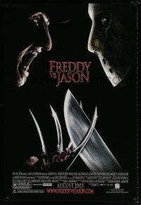 4r279 FREDDY VS JASON advance DS 1sh '03 cool image of horror icons, the ultimate battle!