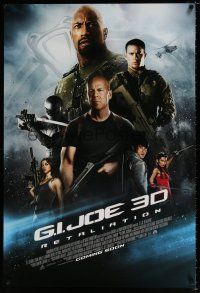4r291 G.I. JOE: RETALIATION int'l advance DS 1sh '12 Bruce Willis, Adrianne Palicki, Dwayne Johnson