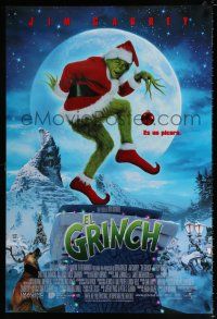 4r326 GRINCH Spanish/U.S. DS 1sh '00 Jim Carrey, Ron Howard, Dr. Seuss' classic Christmas story!