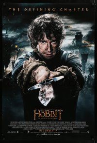 4r349 HOBBIT: THE BATTLE OF THE FIVE ARMIES advance DS int'l 1sh '14 Martin Freeman as Bilbo Baggins