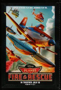 4r591 PLANES: FIRE & RESCUE advance DS 1sh '14 Walt Disney CGI aircraft kid's adventure!