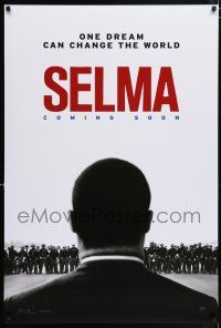 4r684 SELMA teaser DS 1sh '14 Oyelowo as Dr. Martin Luther King Jr., Gooding Jr., Roth, Ribisi!