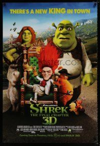 4r699 SHREK FOREVER AFTER int'l advance DS 1sh '10 great images of animated cast!