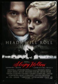 4r711 SLEEPY HOLLOW DS 1sh '99 directed by Tim Burton, Johnny Depp & Christina Ricci!