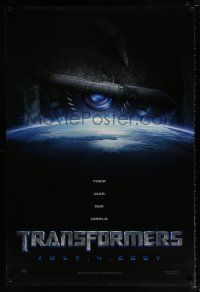 4r792 TRANSFORMERS teaser DS 1sh '07 Shia LaBeouf, Megan Fox, their war, our world!