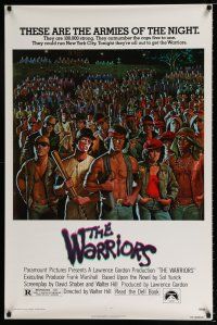 4r823 WARRIORS 1sh '79 Walter Hill, Jarvis artwork of the armies of the night!