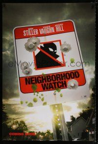 4r824 WATCH style A int'l teaser DS 1sh '12 Ben Stiller, Vince Vaughn, Jonah Hill!