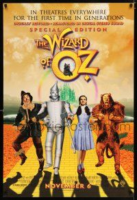 4r831 WIZARD OF OZ advance DS 1sh R98 Victor Fleming, Judy Garland all-time classic!