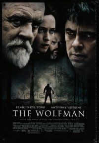4r833 WOLFMAN DS 1sh '10 Benicio Del Toro, Anthony Hopkins, Emily Blunt & Hugo Weaving!