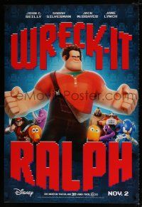4r841 WRECK-IT RALPH advance DS 1sh '12 cool Disney animated video game movie, great image!