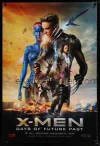 4r843 X-MEN: DAYS OF FUTURE PAST style A teaser 1sh '14 Lawrence, Jackman, Page, McKellen & cast