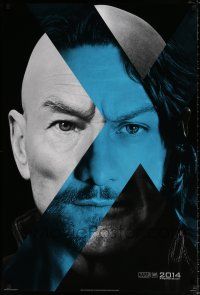 4r844 X-MEN: DAYS OF FUTURE PAST style B int'l teaser DS 1sh '14 close-up of Patrick Stewart/McAvoy!