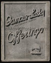 4s063 FAMOUS-LASKY OFFERINGS English exhibitor magazine June 1926 Gloria Swanson, Zane Grey & more!