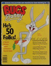 4s233 BUGS BUNNY magazine '90 cool bonus collectors' cel from his new movie, he's 50 folks!