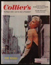 4s260 COLLIER'S magazine August 17, 1956 sexy Kim Novak, can the Negro voter elect a President!