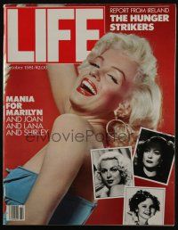 4s170 LIFE MAGAZINE magazine October 1981 Mania for Marilyn Monroe, Joan, Lana & Shirley!