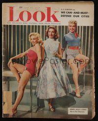 4s152 LOOK magazine June 30, 1953 Marilyn Monroe, Lauren Bacall & Betty Grable together!