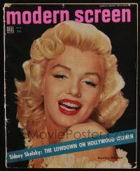4s155 MODERN SCREEN magazine March 1954 sexy Marilyn Monroe in River of No Return!