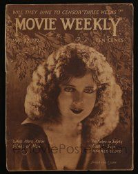 4s287 MOVIE WEEKLY magazine May 12, 1923 Harold Lloyd says no trick photography in Safety Last!