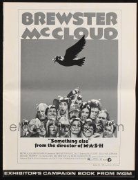 4s368 BREWSTER McCLOUD pressbook '71 Bud Cort, cult classic directed by Robert Altman!