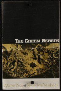 4s488 GREEN BERETS pressbook '68 John Wayne, David Janssen, Jim Hutton, cool Vietnam War art!