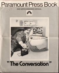 4s399 CONVERSATION pressbook '74 Gene Hackman is an invader of privacy, Francis Ford Coppola