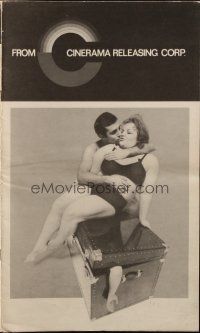 4s502 HONEYMOON KILLERS pressbook '69 classic anti-romantic image of Shirley Stoler & Lo Bianco!