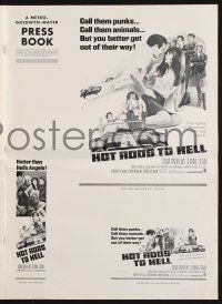 4s507 HOT RODS TO HELL pressbook '67 Dana Andrews, Jeanne Crain, Hotter than Hell's Angels!