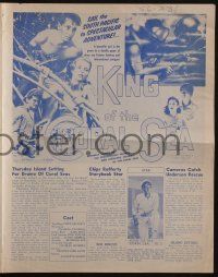 4s543 KING OF THE CORAL SEA pressbook '56 Chips Rafferty, Rod Taylor, Charles Tingwell!