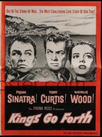 4s544 KINGS GO FORTH pressbook '58 great images of Frank Sinatra, Tony Curtis & Natalie Wood!