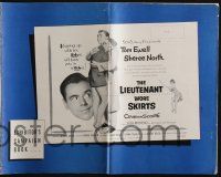 4s554 LIEUTENANT WORE SKIRTS pressbook '56 full-length art of sexy officer Sheree North in uniform!