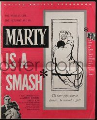 4s577 MARTY pressbook '55 directed by Delbert Mann, Ernest Borgnine, written by Paddy Chayefsky!