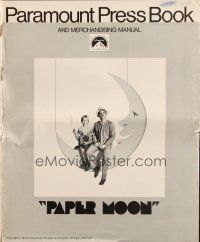 4s625 PAPER MOON pressbook '73 great image of smoking Tatum O'Neal with dad Ryan O'Neal!
