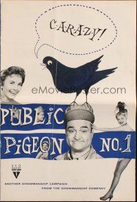 4s647 PUBLIC PIGEON NO 1 pressbook '56 wacky Red Skelton & sexy Vivian Blaine!
