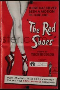 4s652 RED SHOES pressbook 1950 Michael Powell & Emeric Pressburger, ballerina Moira Shearer!