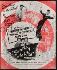 4s683 SOMETHING IN THE WIND pressbook '47 Deanna Durbin, Donald O'Connor, directed by Irving Pichel!